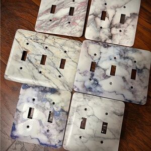 Marble Pattern Light Switch Covers